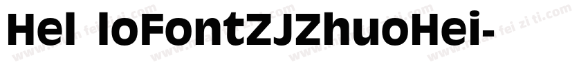 Hel loFontZJZhuoHei字体转换